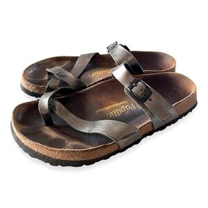 Birkenstock Papillio Pewter Sandal Size 40 US 9
